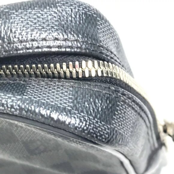 LOUIS VUITTON N41125 Damier Graphite Porto Document Voyage PDV Hand Bag Black - Picture 9 of 14